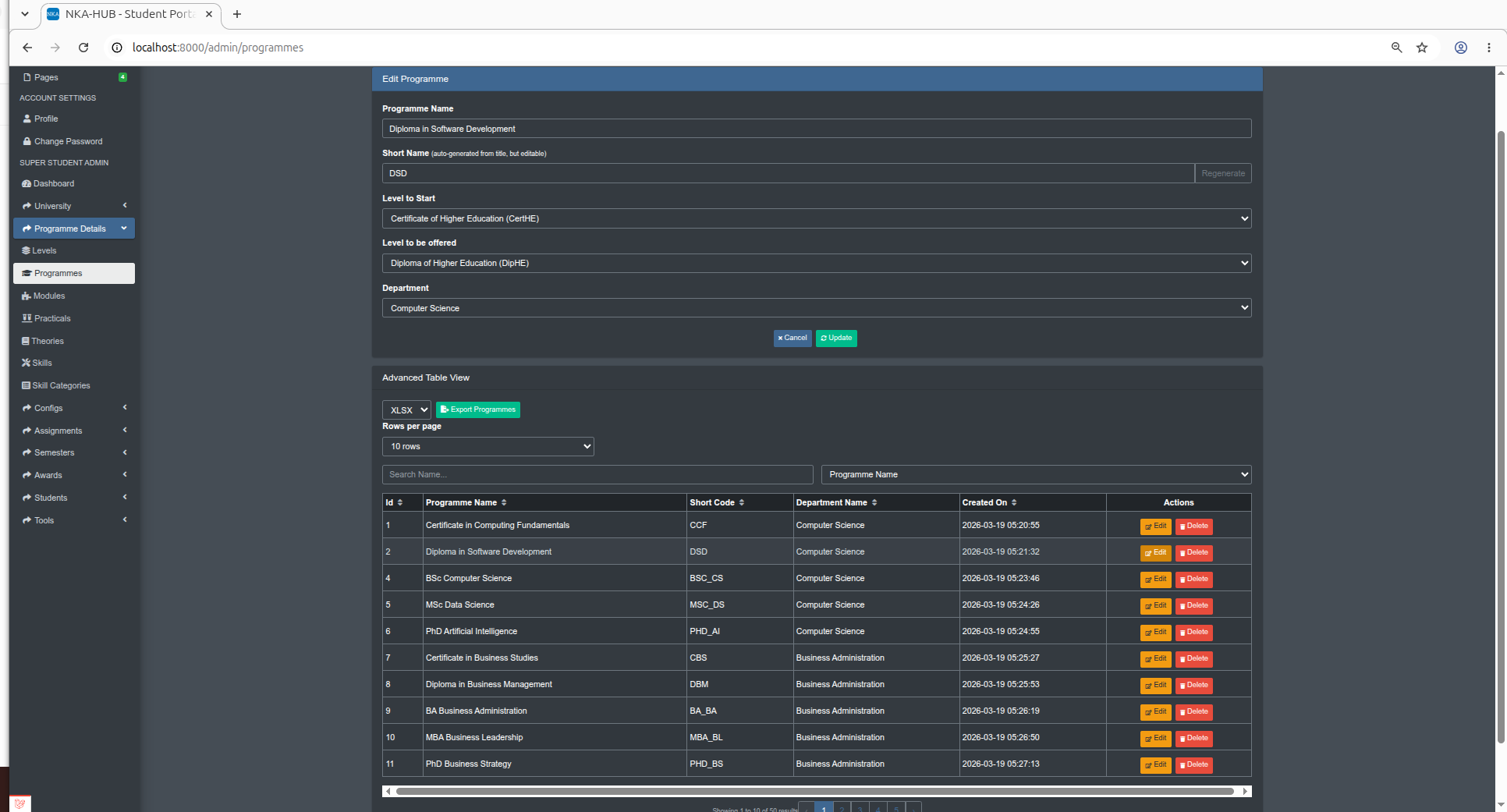 Livewire CRUD Layout