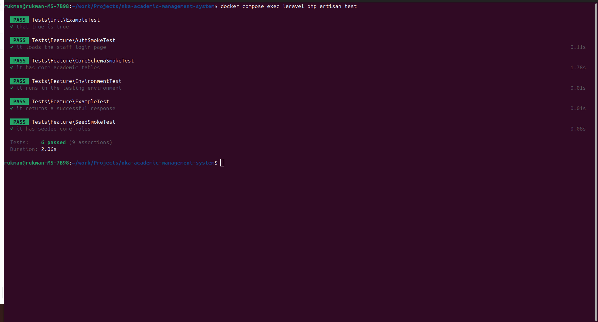 Baseline Test Suite