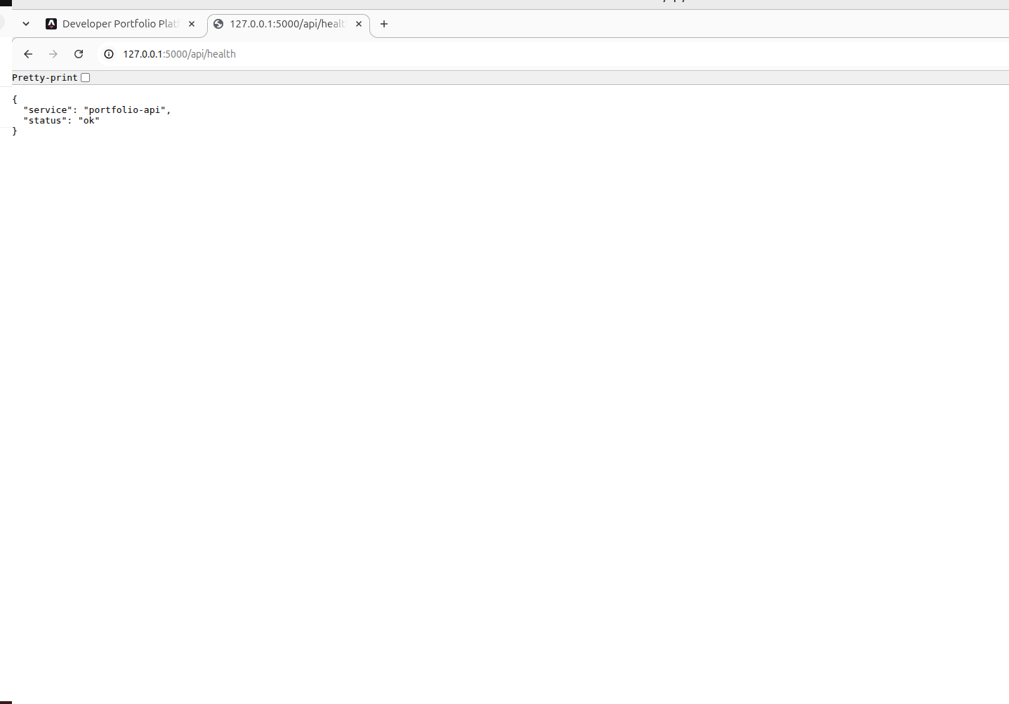 Flask API Response
