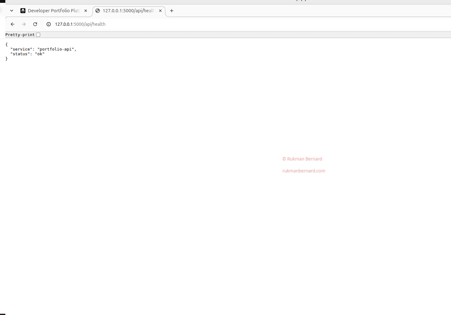 Flask API Response
